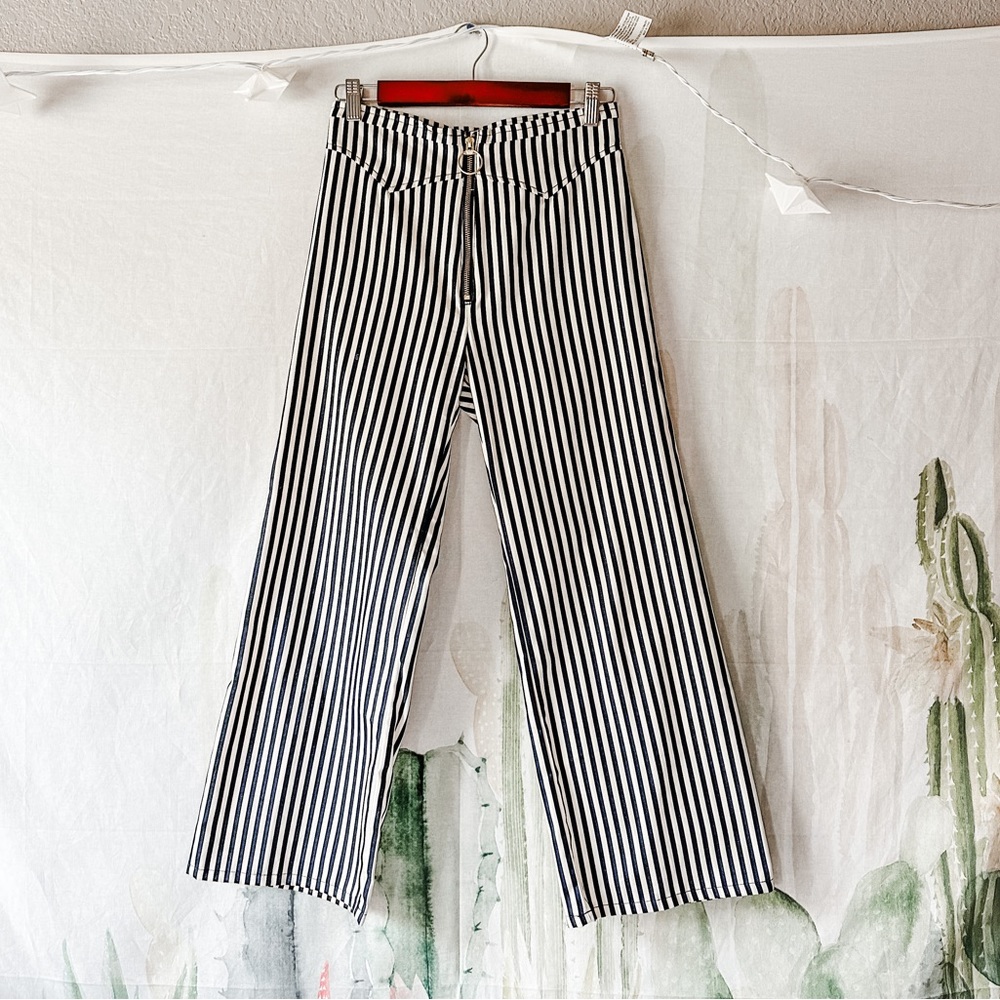 LYKKE WULLF JESSE ZIP UP PANT - STRIPE / SMALL